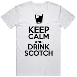 Keep Calm And Drink Scotch Unisex Cotton Tee Classic T Shirt