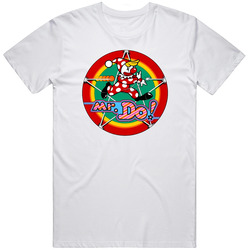 Mr Do Classic Video Game  White Unisex Cotton Tee Classic T Shirt