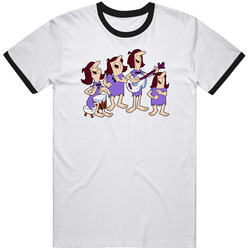 The Beasties, T-Shirt, Flintstones, Rock, Band, Sixties, Mop Tops, Fred, Barney Bubble Unisex Cotton Tee Classic T Shirt