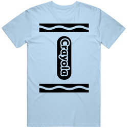 Light Blue Crayola Halloween Costume Unisex Cotton Tee Classic T Shirt