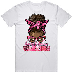 Breast Cancer Warrior 2 Unisex Cotton Tee Classic T Shirt