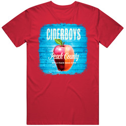 Ciderboys Peach County Beverage Alcohol Gift Distressed Unisex Cotton Tee Classic T Shirt