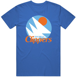 San Diego Clippers Retro Blue Unisex Cotton Tee Classic T Shirt