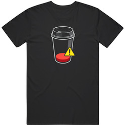 Warning Low Cafferies Recharge Funny Coffee Battery Unisex Cotton Tee Classic T Shirt