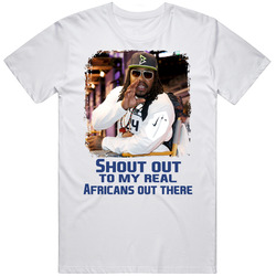 Shout Out To My Real Africans Out There Marshawn Lynch Interview Unisex Cotton Tee Classic T Shirt