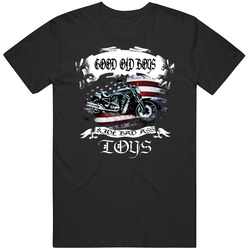 Motorcycles - Good Old Boys Ride Bad Ass Toys Unisex Cotton Tee Classic T Shirt