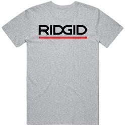 Ridgid Grey Unisex Cotton Tee Classic T Shirt
