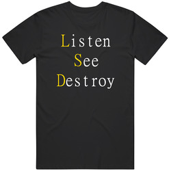 Asap Rocky Listen See Destroy Camp Flog Gnaw Unisex Cotton Tee Classic T Shirt
