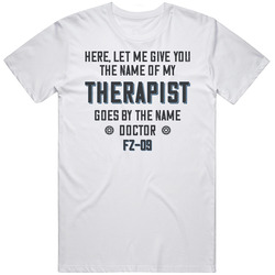 The Name Of My Therapist Is Fz-09 Funny Motorcycle Light Color Unisex Cotton Tee Classic T Shirt