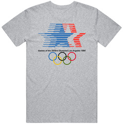 Los Angeles Summer 1984 Olypics Retro Logo World Olympiad Fan Unisex Cotton Tee Classic T Shirt