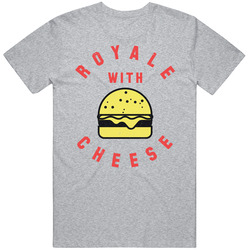 Royale With Cheese Funny Burger Pulp Fiction Fan Distressed Unisex Cotton Tee Classic T Shirt