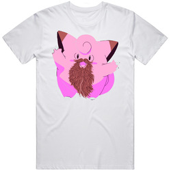 Beard Pokemon t-shirt jigglypuff  tee Unisex Cotton Tee Classic T Shirt