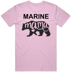 Marine Mama Bear Unisex Cotton Tee Classic T Shirt
