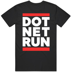 Dotnet Run Dot Net Run Coding Programmer Developer Unisex Cotton Tee Classic T Shirt