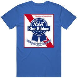 IRW Pabst Blue Ribbon T Shirt Men (royal) Unisex Cotton Tee Classic T Shirt