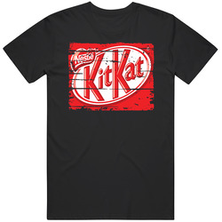 Kit Kat Chocolate Worn Look Candy Gift Unisex Cotton Tee Classic T Shirt