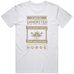 Golddn Square Inherited Nurse Unisex Cotton Tee Classic T Shirt