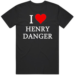 I Heart / Love Henry Danger (white Font) Popular Unisex Cotton Tee Classic T Shirt