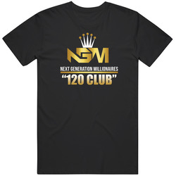 Unisex 120 Club Black Unisex Cotton Tee Classic T Shirt