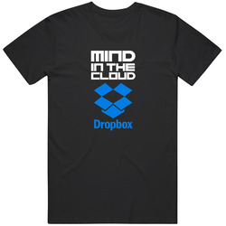 Dropbox Mind In The Cloud Geeky Unisex Cotton Tee Classic T Shirt