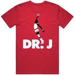 Dr J Julius Erving Basketball Dunk Unisex Cotton Tee Classic T Shirt