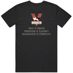 Orwell 1984 Ingsoc Rules Dystopian Science Fiction Novel Unisex Cotton Tee Classic T Shirt