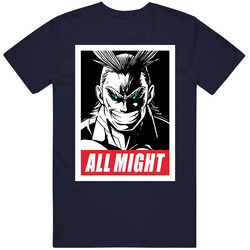 All Might Ob 2 Bw Navy Unisex Cotton Tee Classic T Shirt