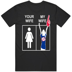 New York Yankees Men's T Shirt Your Wife My Wife Funny Baseball Apparel Unisex Cotton Tee Classic T Shirt