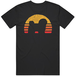 Retro Sun Havanese Silhouette T-shirt Vintage Tee Shirt For Dog Lovers Unisex Cotton Tee Classic T Shirt