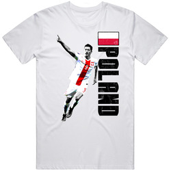 Robert Lewandowski Team Poland Support Patriotic Euro European Cup Soccer Football Unisex Cotton Tee Classic T Shirt