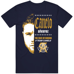 Canelo Face Of Boxing Navy Unisex Cotton Tee Classic T Shirt
