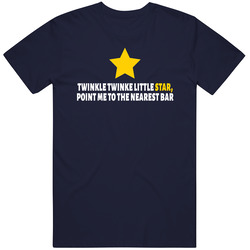 Twinkle Litle Star Point Me To The Nearest Bar Funny Gifts Unisex Cotton Tee Classic T Shirt