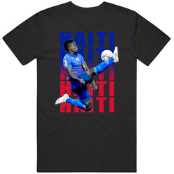 Mechack Jerome Team Haiti Colors Copa America Cup Soccer Futball Unisex Cotton Tee Classic T Shirt