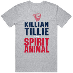 Killian Tillie Is My Spirit Animal Cool Gonzaga College Basketball Fan Worn Look Unisex Cotton Tee Classic T Shirt
