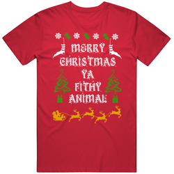 Mens Tshirt, Womens Tshirt, Merry Christmas You Fithly Animal T Shirt, Home Alone, Home Alone Quote Tshirt, Christmas Unisex Cotton Tee Classic T Shirt