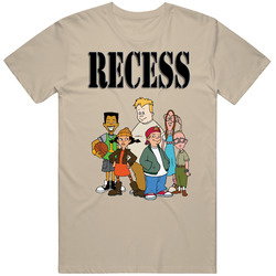 Recess Cartoon Kid Times Unisex Cotton Tee Classic T Shirt