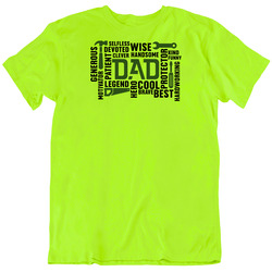 Dad Is Everything - Neon 2 Unisex Cotton Tee Classic T Shirt