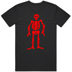 Edward Low Pirate Flag T-shirt Black Tee Shirt Jolly Roger Red Skeleton Bones Unisex Cotton Tee Classic T Shirt