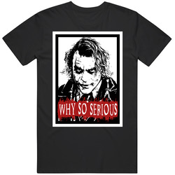 Joker Why So Serious Ob Black Unisex Cotton Tee Classic T Shirt