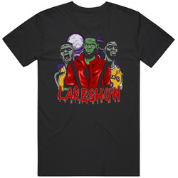 Lebron James Russell Westbrook Anthony Davis Lakeshow Thriller Zombies Halloween Costume Los Angeles Lakers Unisex Cotton Tee Classic T Shirt