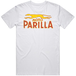 Moto Parilla Automobile Car Truck Motorcycle Cool Distressed Style Brand Logo Emblem Unisex Cotton Tee Classic T Shirt