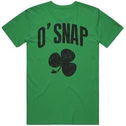 Oh Snap Funny St. Patrick's Day Paddy's Shamrock Worn Look Unisex Cotton Tee Classic T Shirt