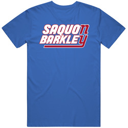 Saquon Barkley Ny New York Nyg Football Rookie Player Fan Logo Parody Unisex Cotton Tee Classic T Shirt