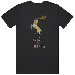 Game Of Thrones House Sigils T Shirt, House Of Baratheon T Shirt,game Of Thrones Ours Is The Fury Unisex Cotton Tee Classic T Shirt
