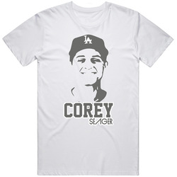 LOS ANGELES DODGERS COREY SEAGER MAJESTIC MLB T SHIRT MILB CALL UP TOP Unisex Cotton Tee Classic T Shirt