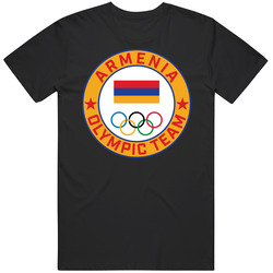 Armenia Winter Olympic Team Pyeongchang 2018 Round Logo Unisex Cotton Tee Classic T Shirt