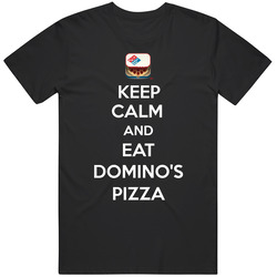 Keep Calm And Eat Dominos Pizza Popular Food Icon Fan Gift Unisex Cotton Tee Classic T Shirt