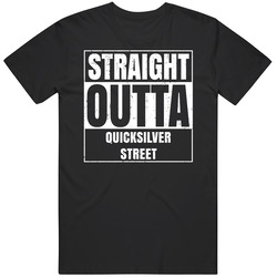 Straight Outta Quicksilver Street Street Name Neighbourhood Parody Unisex Cotton Tee Classic T Shirt