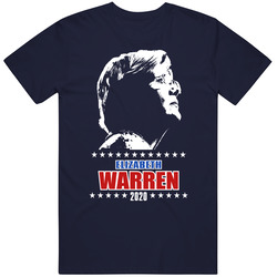 Elizabeth Warren 2 2020 Navy Unisex Cotton Tee Classic T Shirt