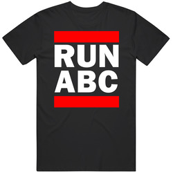 Run Abc Spain      Funny Graphic Patriotic Parody Black Unisex Cotton Tee Classic T Shirt